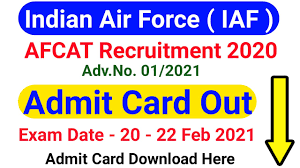 With the aid of afcat study material 2021, applicants should ramp up their speed of afcat preparation.so, for the comfort of the aspirants, kopykitab has organized and shared the afcat study material pdf free like best afcat books, previous year papers, notes, online coaching, and question bank which assists them to obtain high scores in the afcat 2021. Indian Air Force Afcat Admit Card Out Indian Air Force Exam 2021 Iaf Youtube