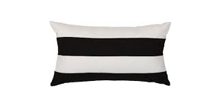 Tags jacquard black white lumbar pillow geometric black white lumbar pillow black white outdoor pillow sunbrella black white pillow. Black And White Striped Outdoor Lumbar Pillow Ethan Allen