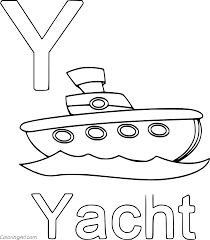 You can use our amazing online tool to color and edit the following yacht coloring pages. Letter Y And A Yacht Coloring Page Coloringall