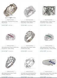 Sterling Silver Puzzle Rings Ringmania