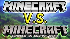 Buy and install minecraft for windows 10 from the windows store. Minecraft Pc V S Minecraft Windows 10 Edition Comparison Youtube