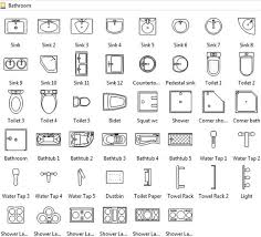 Bathroom Symbols Floor Plan Symbols Architecture Symbols Floor Plan Design