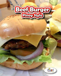 Filipino Beef Burger Recipe