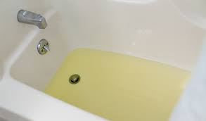 why is my bathwater yellow?