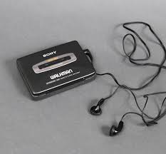 The original walkman, released in 1979. Sony Walkman Deutsches Kunststoff Museum