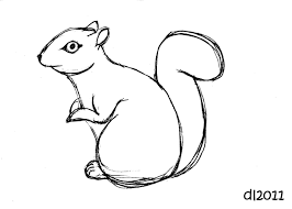 Squirrel clipart black and white. Squirrel Black And White Squirrel Drawing Clipart Wikiclipart