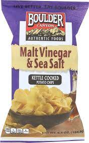 Boulder Canyon Malt Vinegar Sea Salt Kettle Chips 6 5 Oz In 2021 Kettle Chips How To Cook Potatoes Malt