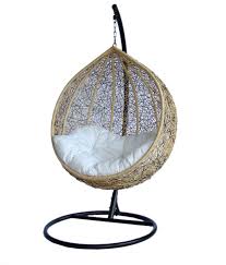 Amazon Com Trully Outdoor Wicker Swing Chair The Great Hammocks K003ab Patio Lawn Garden Swinging Chair Bedroom Hanging Chair Basket Chair
