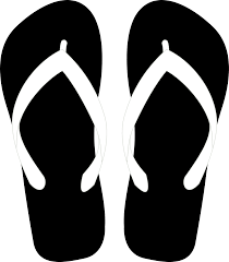 Search 123rf with an image instead of text. Black And White Flip Flops Clip Art Image Clipsafari