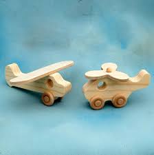 Wooden Toy Airplane And Helicopter Play Set Fun Wood Toys For Children And Toddlers 12 00 Via Etsy Natural Wood Toys Wood Toys Wood Working Gifts