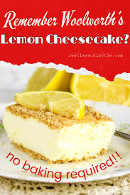 No Bake Lemon Cheesecake Woolworth S Recipe Recipe Lemon Cheesecake Recipes Lemon Dessert Recipes Lemon Cheesecake