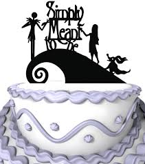 Zero cake topper nightmare before christmas halloween. Simply Meant To Be Cake Topper Wedding Cake Topper Jack And Sally Wedding The Nightmare Before Christmas Wedding Cake Topper Rose Gold Stationery Party Supplies Party Supplies Swl13562 Nl