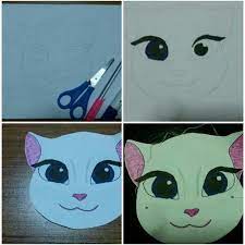 Cocugunuzun Kendi Kahramanini Kendinin Uretecegi Bir Oyun Kagittan Maske Yapimi Talking Angela Kagida Istediginiz Kahramani Cizip Mas Maskeler Oyun Eglence