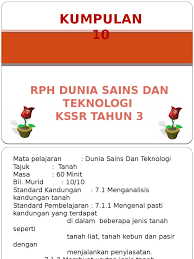 Tanah liat memiliki karakteristik padat, tapi lembut dan mudah dibentuk. K10 Rph Kssr Thn 3