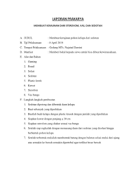 Check spelling or type a new query. Doc Laporan Prakarya Cara Membuat Tempat Academia Edu
