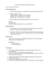 Divine Command Theory Natural Law Theory Philosophy Theories Divine