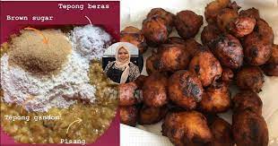 Resepi cekodok pisang5 bijik pisang saiz sedehana (masak ranum)1 1/4 cawan tepung gandum1/4 cawan gula pasir1/2 sudu teh baking soda1/3 sudu teh garamuntuk c. Cekodok Pisang Cantik Sukatan Cawan Tak Terlembik Atau Terkeras Resipi Yatie Kitchen Mingguan Wanita