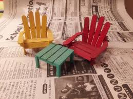 My Dad Makes Lawn Chairs Out Of Popsicle Sticks Fairy Furniture Fairy Garden Diy Miniature Fairy Gardens