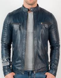 Leather Jacket In Blue A New Trend For The Wardrobe Mens Navy Blue Leather Biker Jacket Cruz F Mens Blue Leather Jacket Leather Jacket Leather Jacket Men