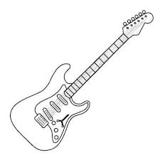 Black And White Electric Guitar Drawing Free Drawing Patterns To Trace Electric Guitar Art Guitar Drawing Music Drawings