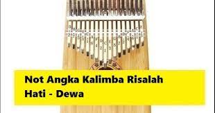 Not Angka Kalimba Risalah Hati - Dewa - CalonPintar.Com