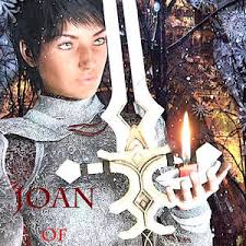 Joan of Arc Holy Fire Painting by Suzanne Silvir