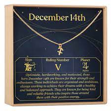 December 14th Necklace Present For Birthday Celebration Gift For Her Sagittarius Dear Ava