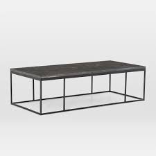 The bdi terrace rectangular coffee table incorporates a pinwheel design that allows you to store and display your favorite items. Limestone Iron Rectangular Coffee Table
