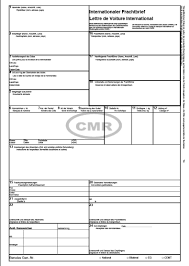 Cmr maske zum ausfüllen des cmr frachtbriefes. Frachtbrief