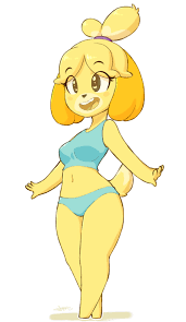 Summer Isabelle Isabelle Animal Crossing Fan Art Animal Crossing Characters Animal Crossing Funny