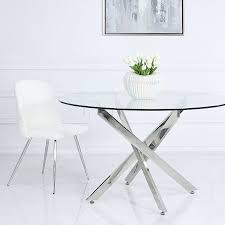 white faux leather dining chair with