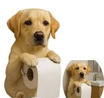 Dog Paper Holder - Adorable Resin Tissue Roll Stand For Bathroom & Kitchen