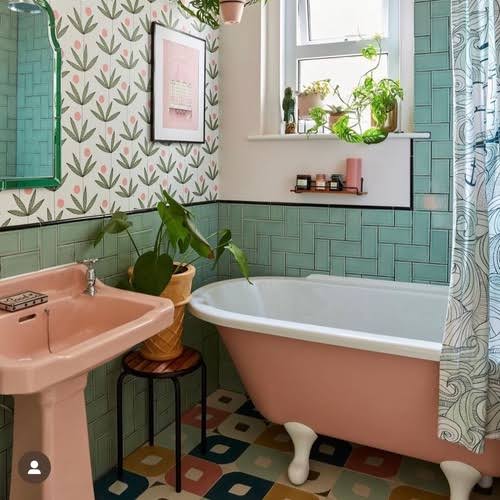 The Pink Bathroom: A Unique Story - The Craftsman Blog