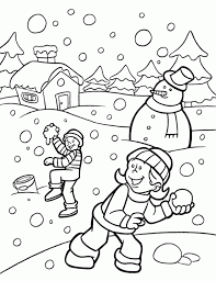 Dibujo Invierno Para Colorear