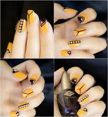 fingernagel bilder 2016 orange gelber unterlack strassteine nagellack nagellack trends fingernagel bilder