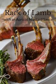 Roast Rack Of Lamb With Apricot Mustard Glaze Recipe Roast Rack Of Lamb Rack Of Lamb Lamb Recipes Oven