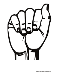 Black And White Free Printable Sign Language Alphabet Sign Language A Sign Language Phrases Sign Language Alphabet Sign Language Letters