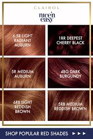 Apply color mixture immediately on new root growth area for 20 minutes. Clairol Nice N Easy Red Shades Hair Color Auburn Hair Color Shades Beauty Hair Color