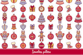 Download Christmas Seamless Pattern Graphic By Zoyali Creative Fabrica Business Icons Vector Seamless Patterns Seamless SVG Cut Files