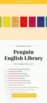 Penguin English Library The Complete List Tale Away English Library Book Challenge Book List Must Read