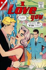 I Love You Valentine Poster Print Comic Strip Vintage Romance - Etsy