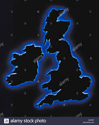 Schottland muster karte umriss blau großbritannien schottisch eps ai. Kunstwerk Karte Umriss Zeichnen Grossbritannien Irland Stockfotografie Alamy