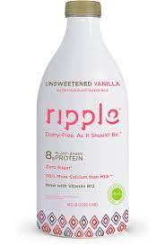 You would never guess that it's a pea. Unsweetened Vanilla Dairy Free Plant Based Milk Ripple Foods Unsweetened Plant Based Milk Dairy Free