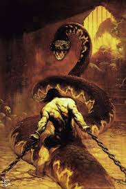 The barbarian (o bárbaro) e the death dealer (o mercador da morte). Buy Chained By Frank Frazetta Wall Art Gothic Fantasy Decor Frank Frazetta Artwork Scary Art Prints Horror Battle Posters Frazetta Illustration Death War Snake Cool Wall Decor Art Print Poster 12x18 Online