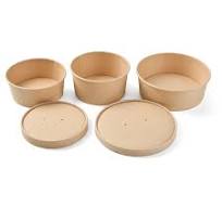 Bamboo Fiber Paper Salad Bowl with Lid - Buy Paper Bowl ...