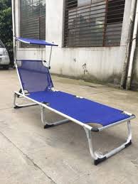 Rated 4.5 out of 5 stars. Blue Textline Fabric Aluminum Outdoor Chaise Lounge Folding Sun Lounger With Shadow Cover China Sun Lounger Outdoor Chaise Lounge Made In China Com