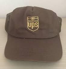Vintage 1990s Ups United Parcel Service Old Logo Employee Hats For Men Mens Accessories Old Logo