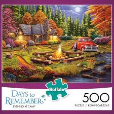 Find deals on products in puzzles on amazon. Buffalo Games Days To Remember Evening At Camp 500 Piece Jigsaw Puzzle Walmart Canada 500 Piece Jigsaw Puzzles Buffalo Games Jigsaw Puzzles