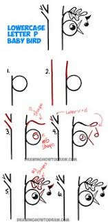 Simple Bird On Tree Drawing For Kids How To Draw Baby Bird Singing In Tree From The Letter P Easy Drawing Tutorial For Kids How To Draw Step By Step Drawing Tutorials Drawing Lessons For Kids