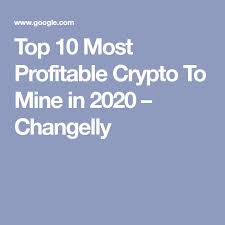 Posted by 4 months ago. Top 10 Most Profitable Crypto Coins To Mine In 2021 Crypto Mining Crypto Coin Profit